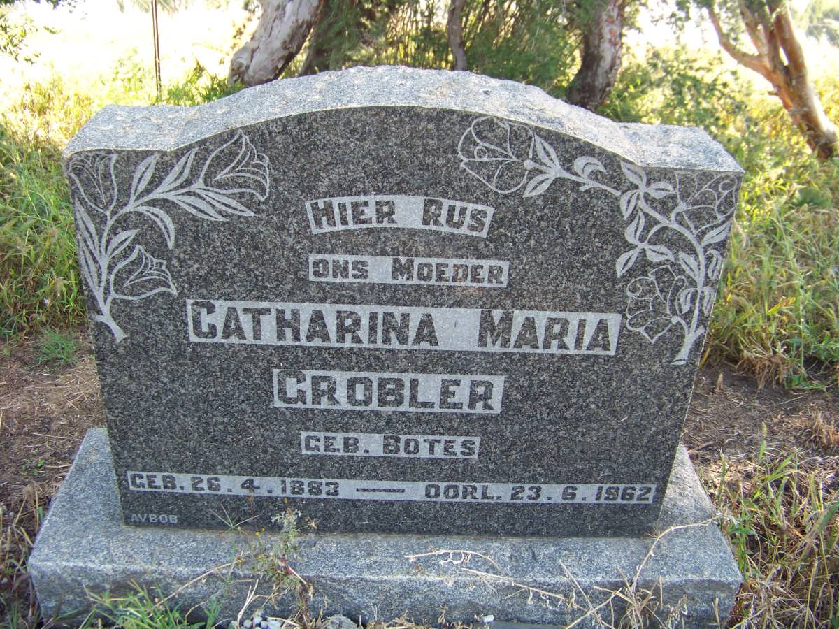 GROBLER Catharina Maria nee BOTES 1883-1962