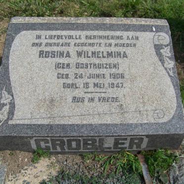 GROBLER Rosina Wilhelmina nee OOSTHUIZEN 1906-1947