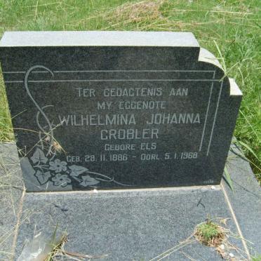GROBLER Wilhelmina Johanna nee ELS 1886-1968