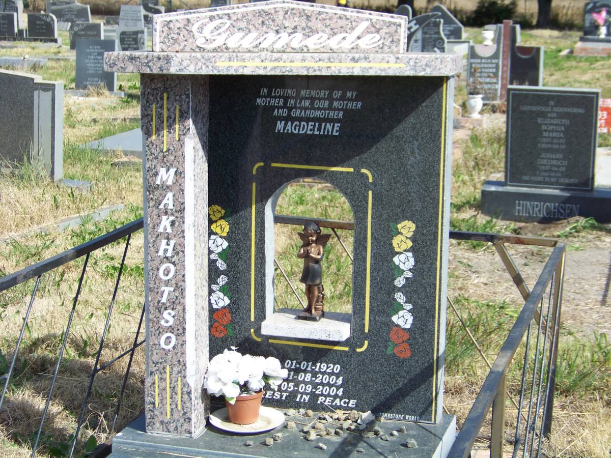 GUMEDE Makhotso Magdeline 1920-2004