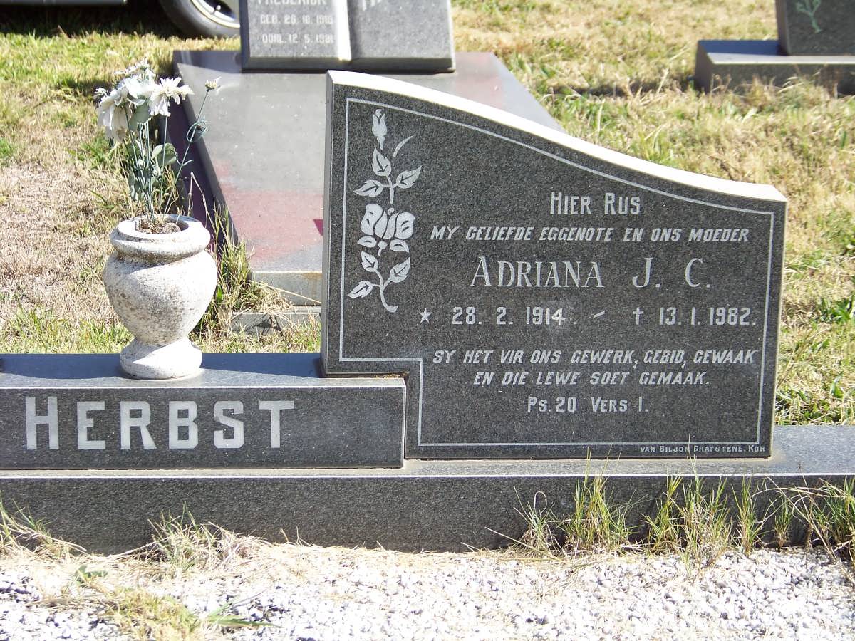 HERBST Adriana J.C. 1914-1982