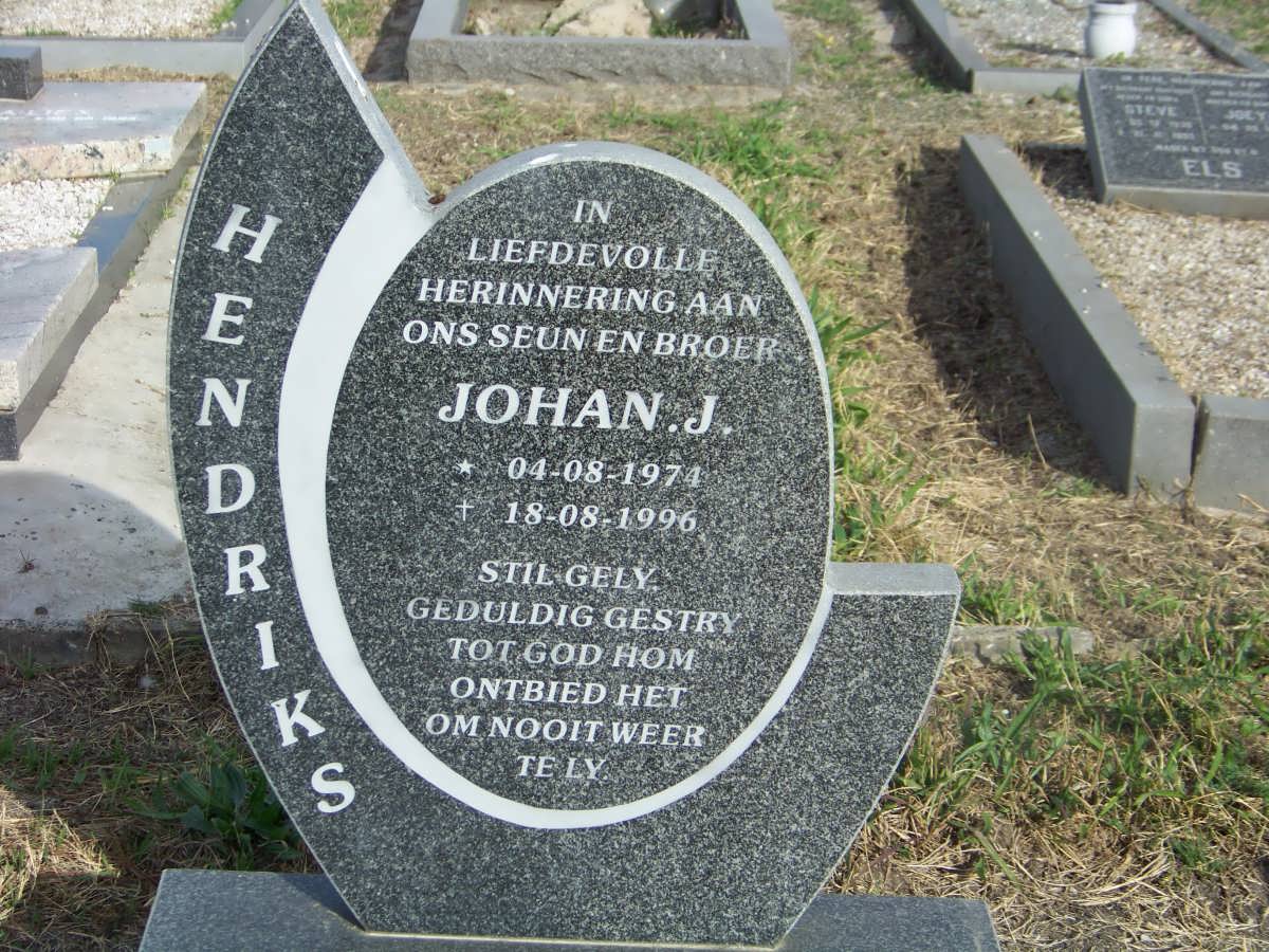 HENDRIKS Johan J. 1974-1996