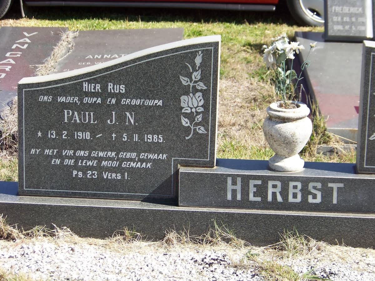 HERBST Paul J.N. 1910-1985