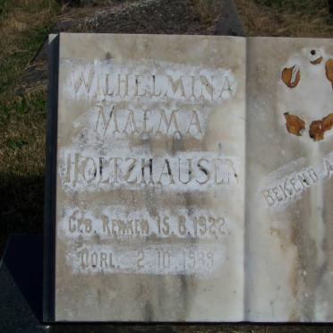 HOLTZHAUSEN Wilhelmina Maema nee RENKEN 1922-1989