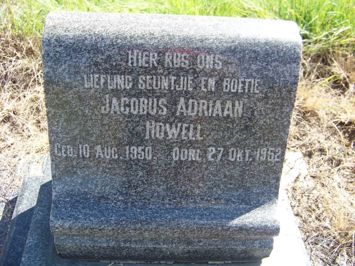 HOWELL Jacobus Adriaan 1950-1952