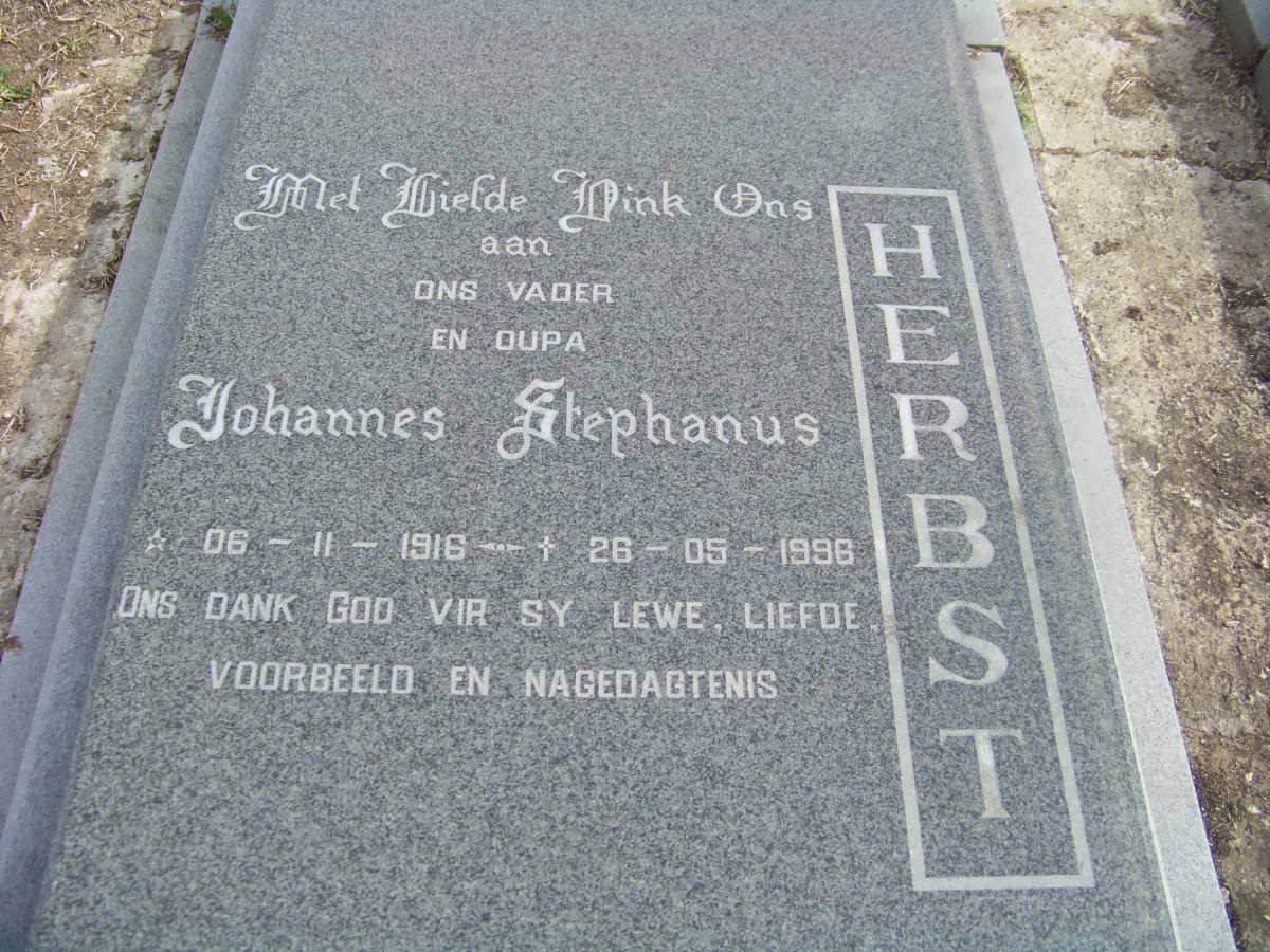 HERBST Johannes Stephanus 1916-1996