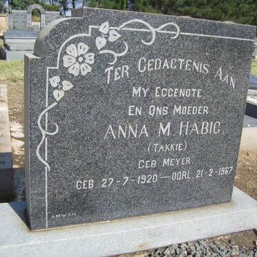 HABIG Anna M. nee MEYER 1920-1967