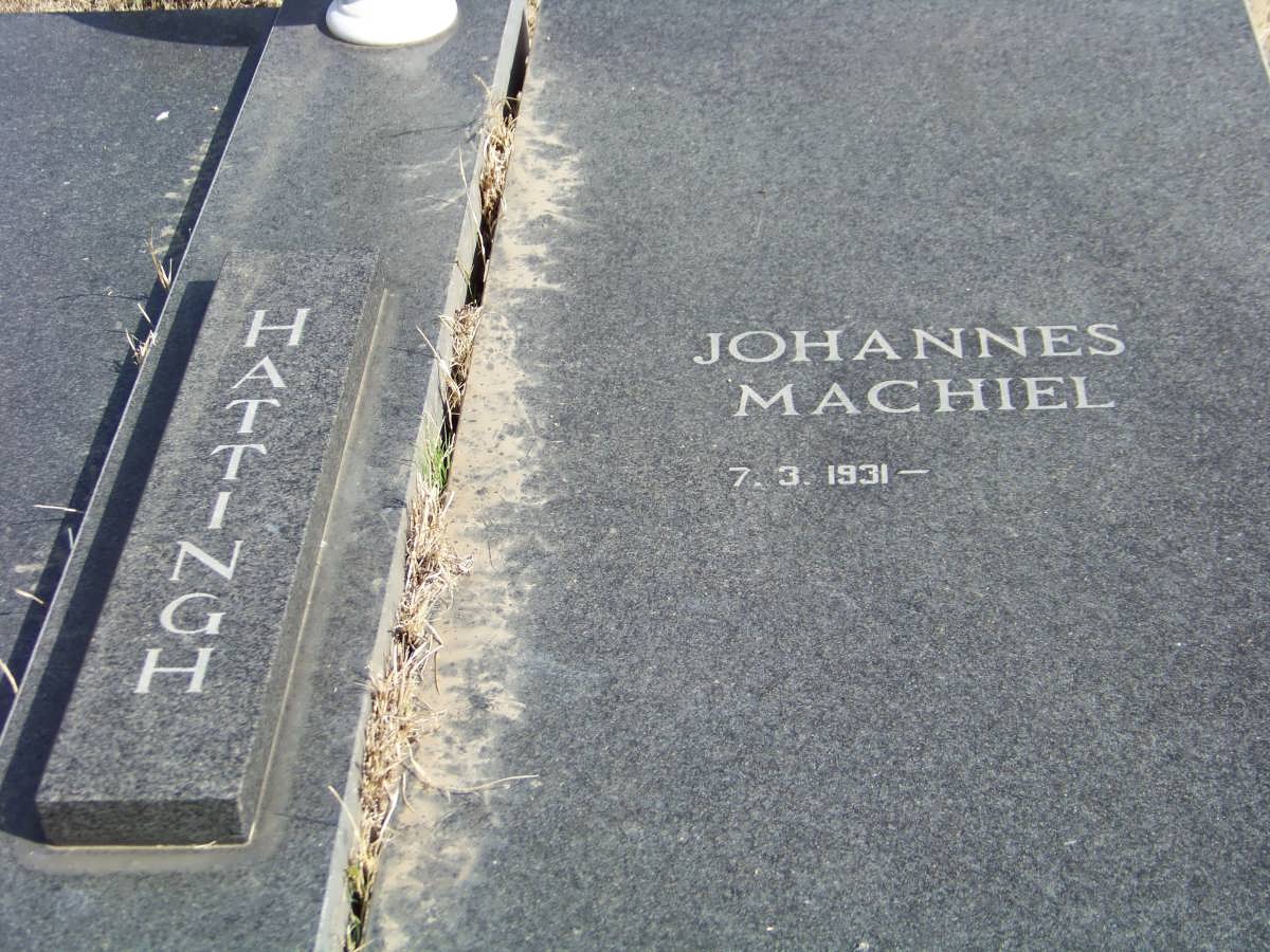 HATTINGH Johannes Machiel 1931- 