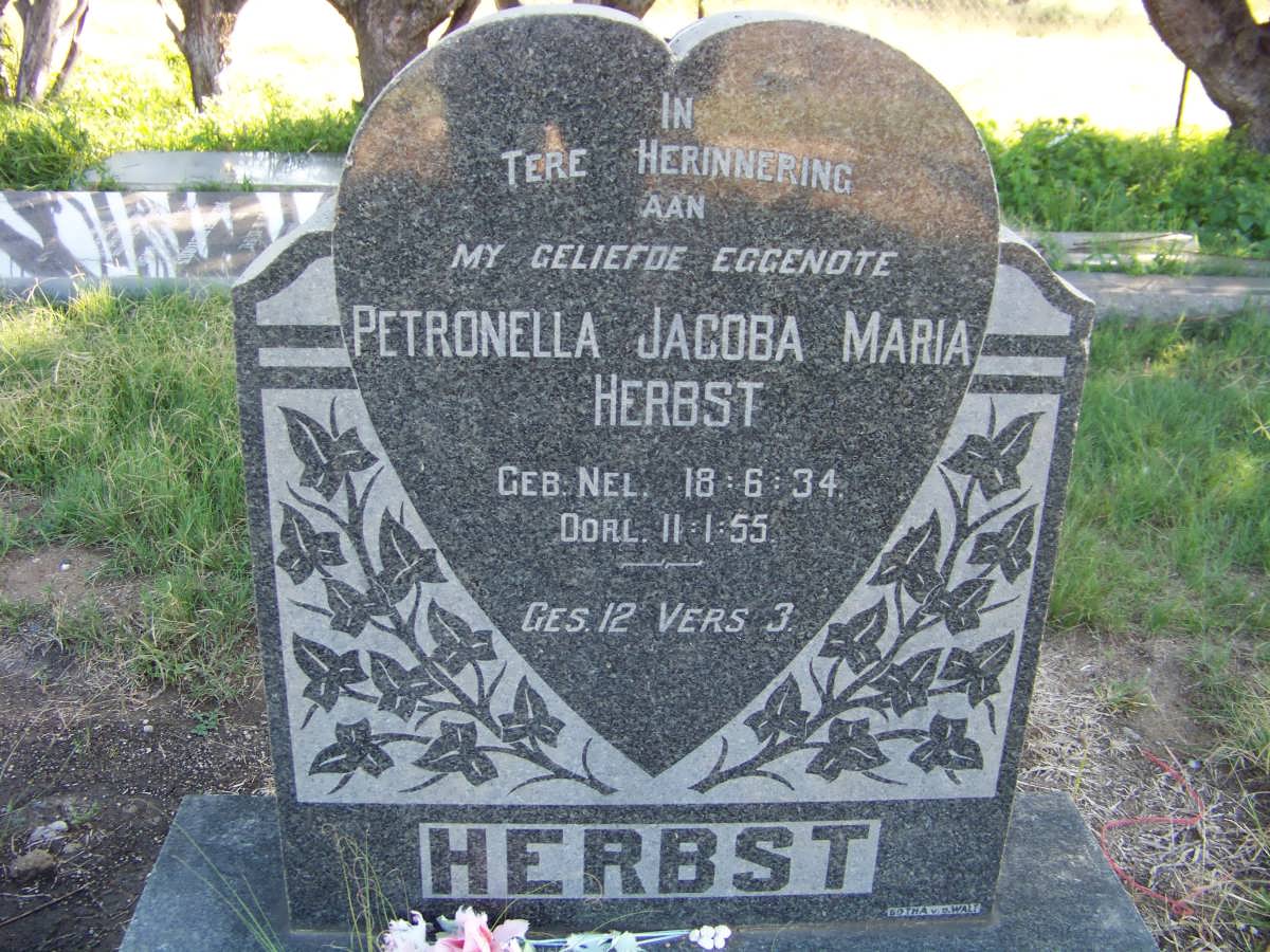 HERBST Petronella Jacoba Maria nee NEL 1934-1955