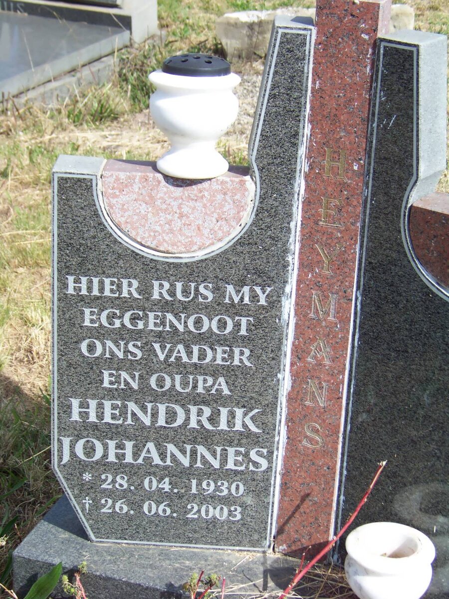 HEYMANS Hendrik Johannes 1930-2003