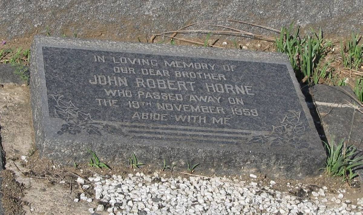 HORNE John Robert -1959