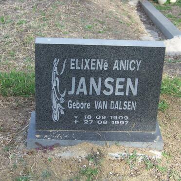JANSEN Elixene Anicy nee VAN DALSEN 1909-1997