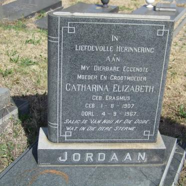 JORDAAN Catharina Elizabeth nee ERASMUS 1907-1967