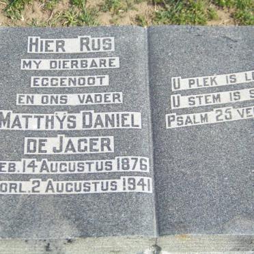 JAGER Matthys Daniel, de 1876-1941