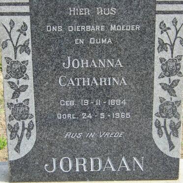 JORDAAN Johanna Catharina 1884-1965