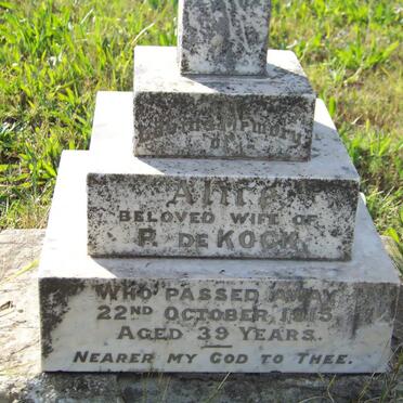 KOCK Alire, de -1915