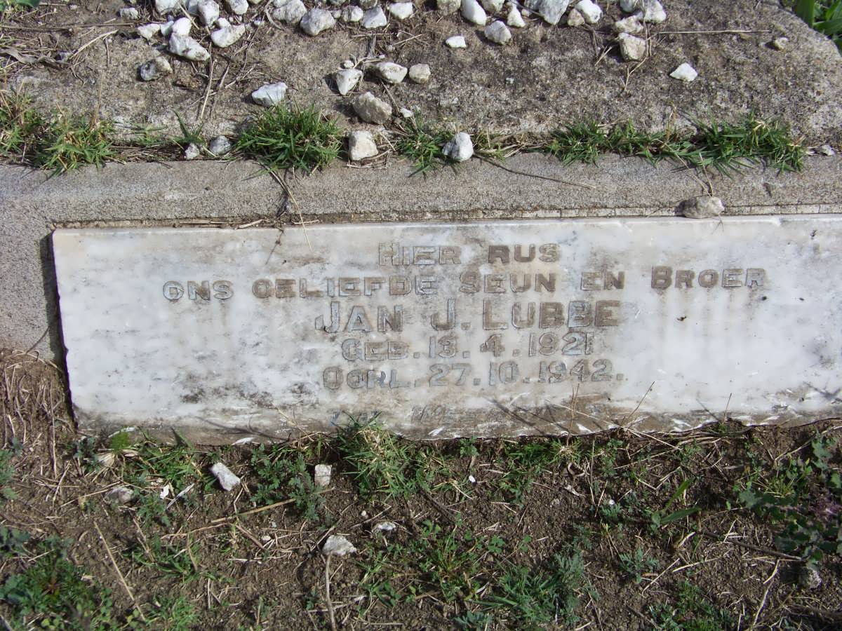 LUBBE Jan J. 1921-1942