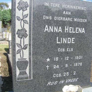 LINDE Anna Helena nee ELS 1901-1978