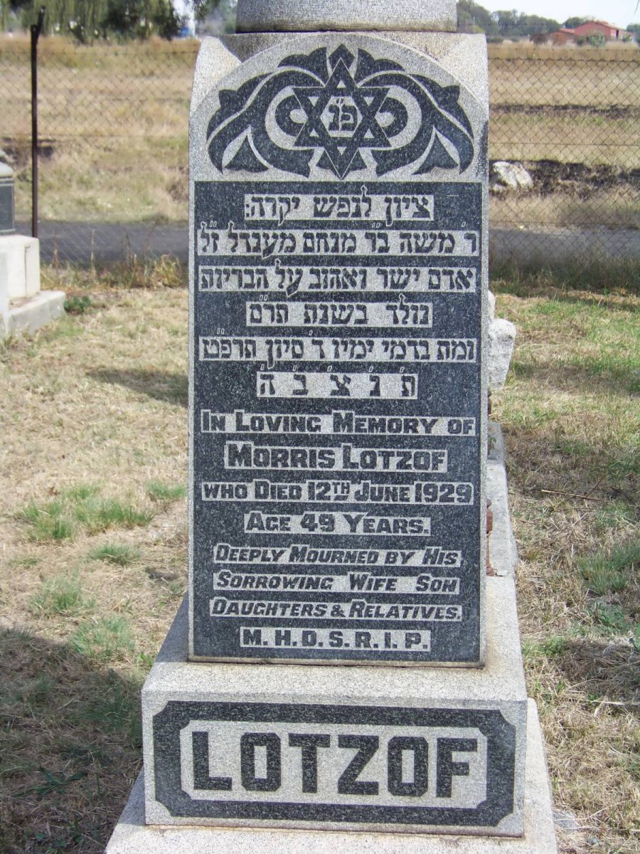 LOTZOF Morris -1929
