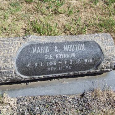 MOUTON Maria A. nee KRYNAUW 1896-1976