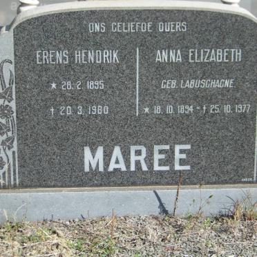 MAREE Erens Hendrik 1895-1980 &amp; Anna Elizabeth LABUSCHAGNE 1894-1977