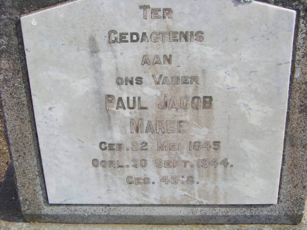 MAREE Paul Jacob 1845-1944