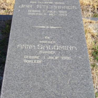 MALHERBE Jan Stephanus 1889-1963 &amp; Anna Salomina BURGER 1906-