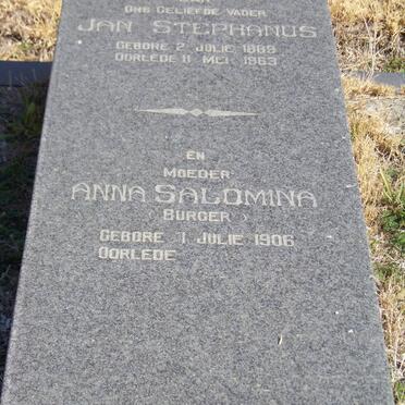 MALHERBE Jan Stephanus 1889-1963 &amp; Anna Salomina BURGER 1906-