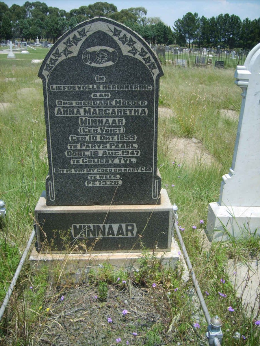 MINNAAR Anna Margaretha nee VOIGT 1859-1947