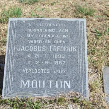 MOUTON Jacobus Frederik 1899-1987