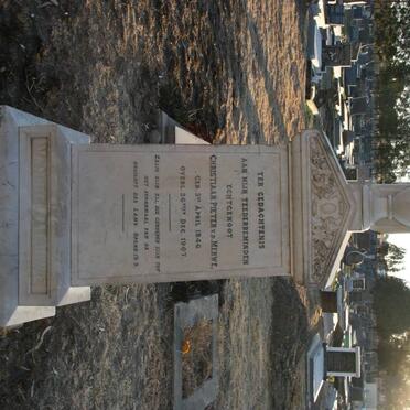 MERWE Christiaan Pieter, v.d. 1846-1907