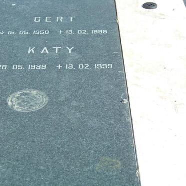 MERWE Gert, van der 1950-1999 &amp; Katy 1939-1999 :: VAN DER MERWE Cornelis 1974-1999 