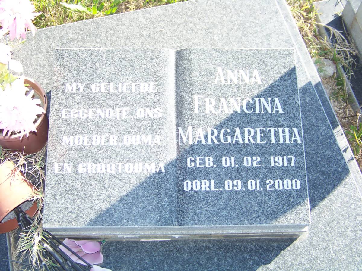 MAREE Anna Francina Margaretha 1917-2000