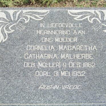 MALHERBE Cornelia Magaretha Catharina nee MOLLER 1862-1952