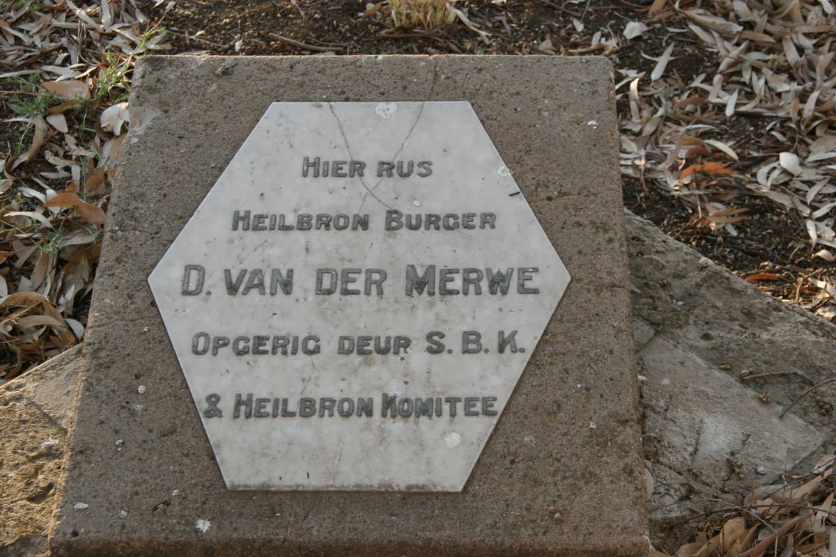 MERWE D, van der