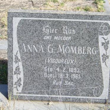 MOMBERG Anna G. nee VIGOUREUX 1893-1965