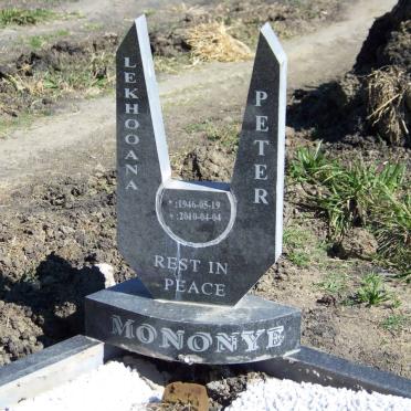 MONONYE Lekhooana Peter 1946-2010