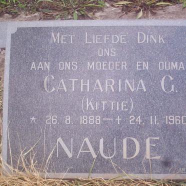 NAUDE Catharina G. 1888-1960