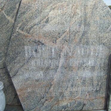 NAUDE Johannes Charles 1931-1996