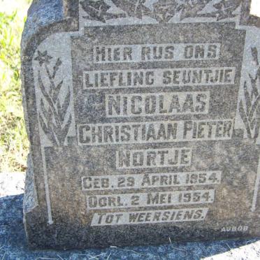 NORTJE Nicolaas Christiaan Pieter 1954-1954