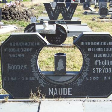 NAUDE Hannes 1948-1986 &amp; Phyllis STRYDOM 1949-1988