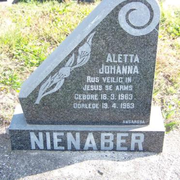 NIENABER Aletta Johanna 1963-1963