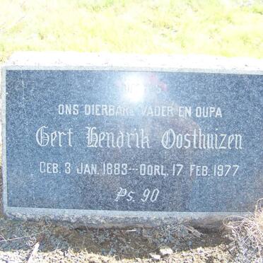 OOSTHUIZEN Gert Hendrik 1883-1977