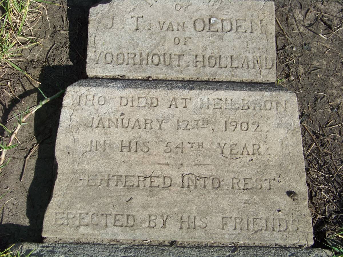 OLDEN J.T., van -1902