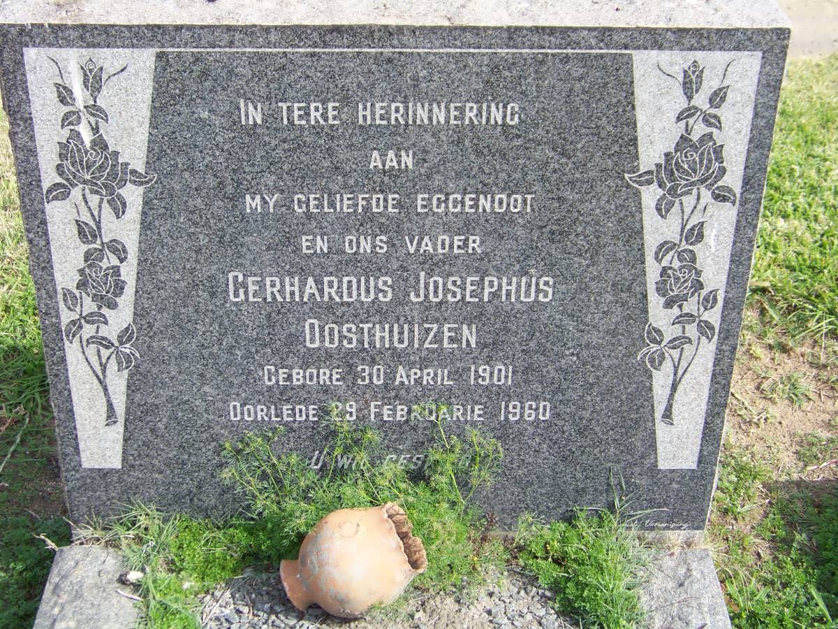OOSTHUIZEN Gerhardus Josephus 1901-1960