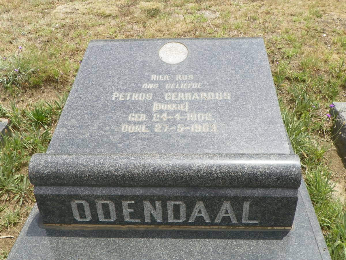 ODENDAAL Petrus Gerhardus 1906-1963