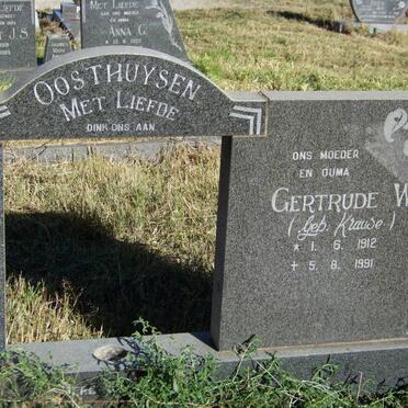 OOSTHUYSEN Mattheus H. 1915-1990 &amp; Gertrude W. KRAUSE 1912-1991 _2