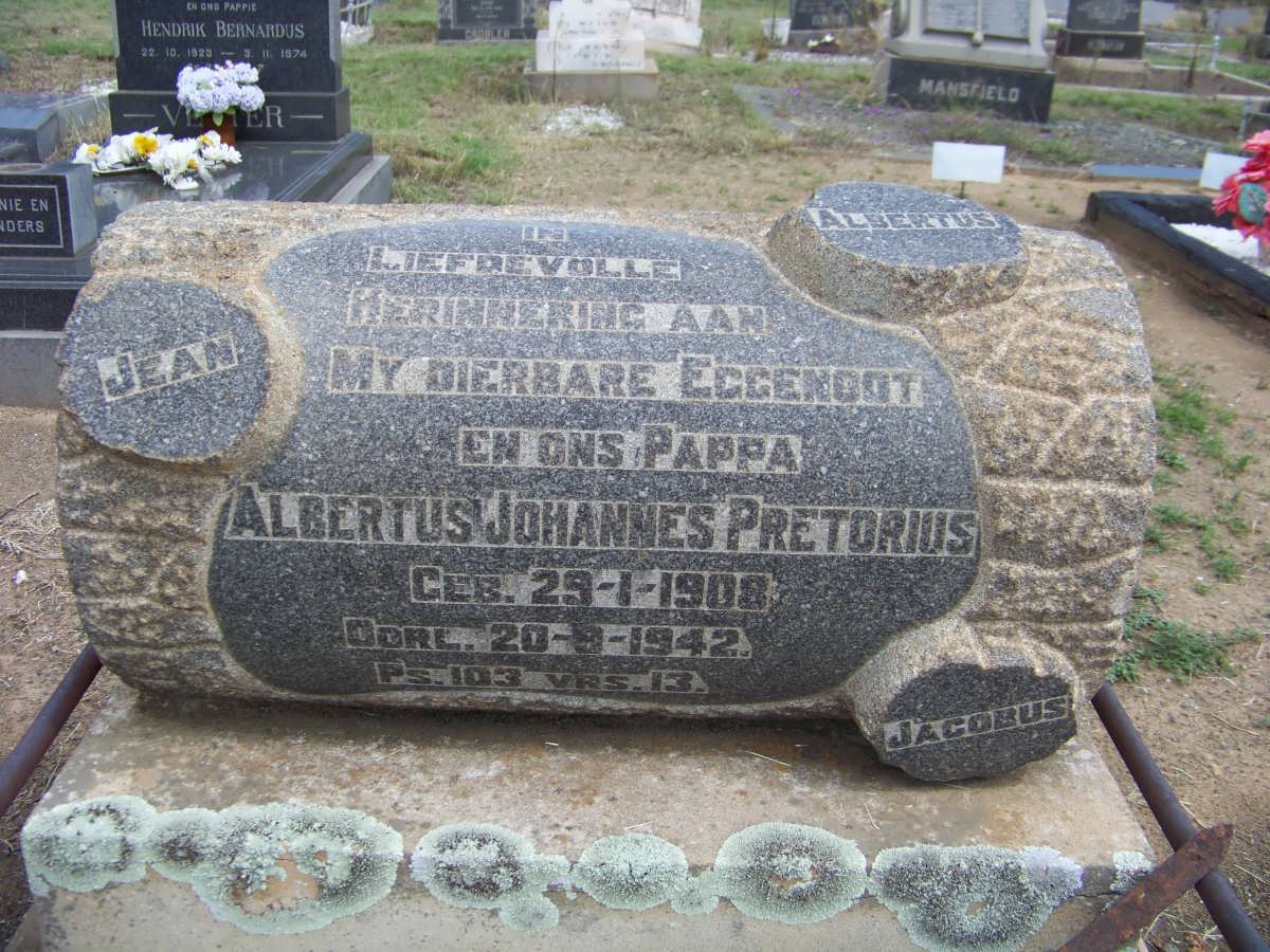 PRETORIUS Albertus Johannes 1908-1942