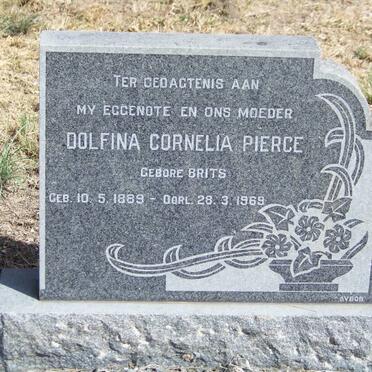 PIERCE Dolfina Cornelia nee Brits 1889-1969