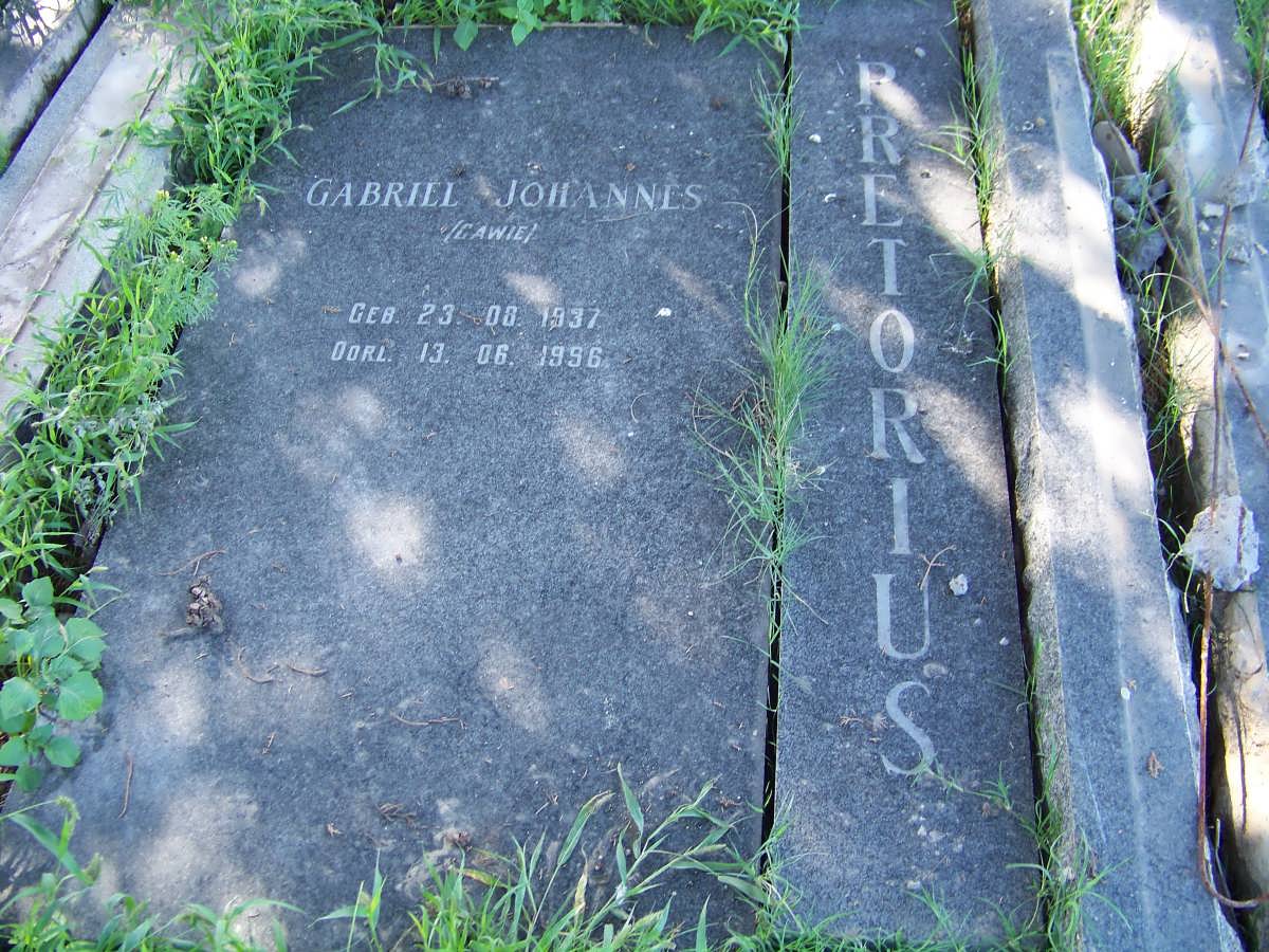 PRETORIUS Gabriel Johannes 1937-1996